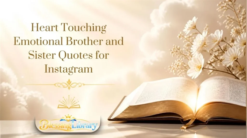 Heart Touching Emotional Brother and Sister Quotes for Instagram