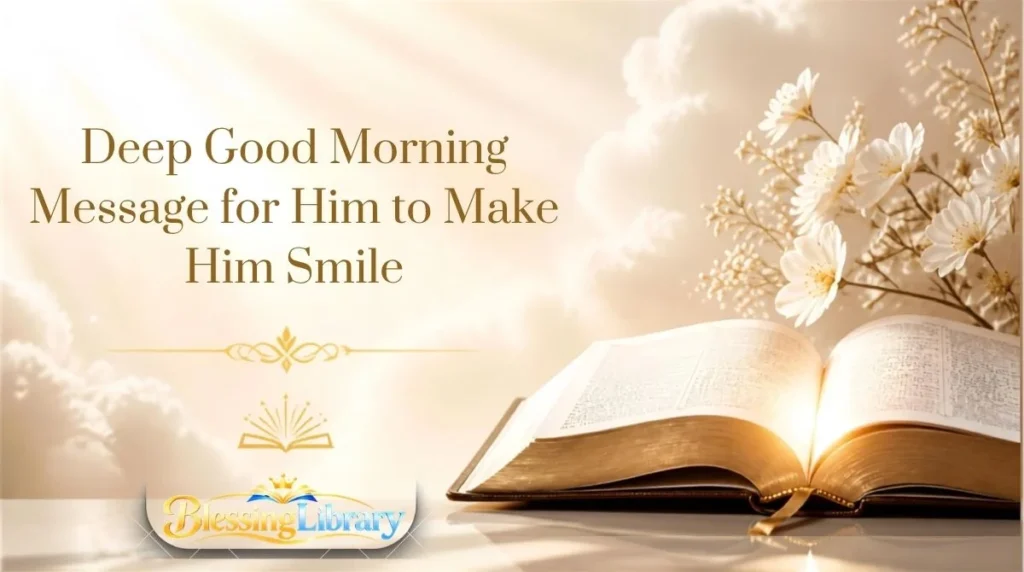 Deep Good Morning Message for Him to Make Him Smile