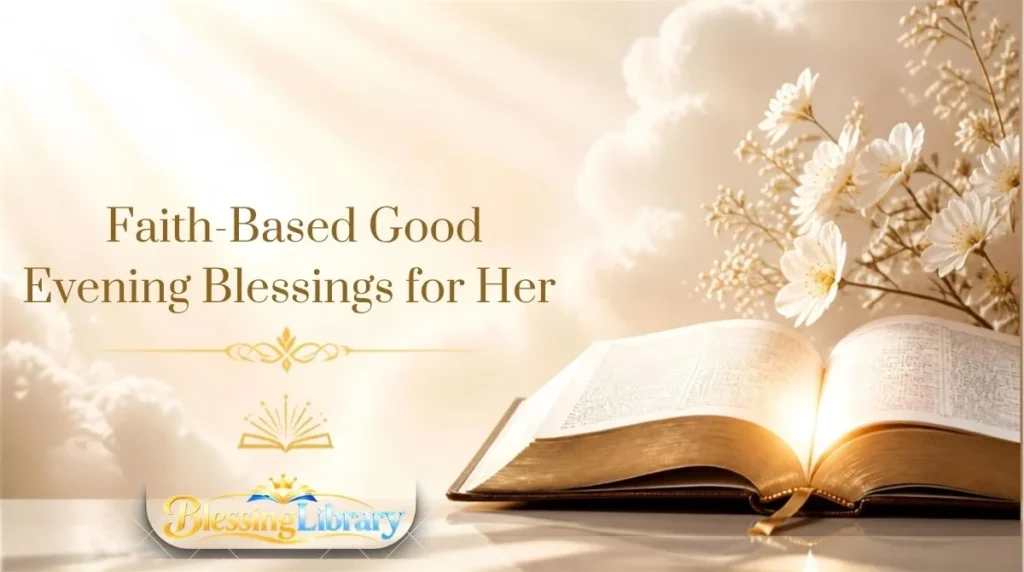 Faith-Based Good Evening Blessings for Her 