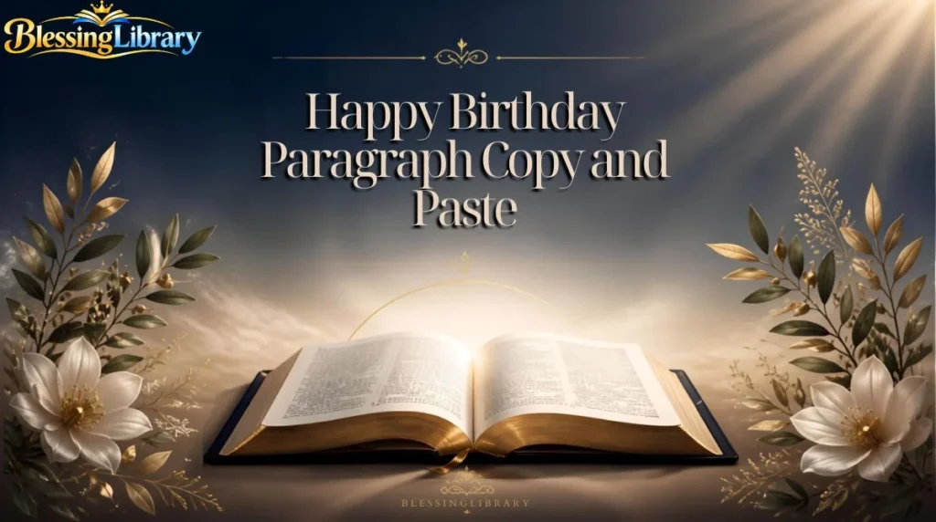 Happy Birthday Paragraph Copy and Paste