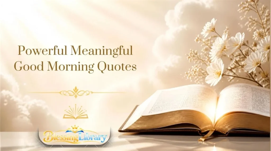 Powerful Meaningful Good Morning Quotes