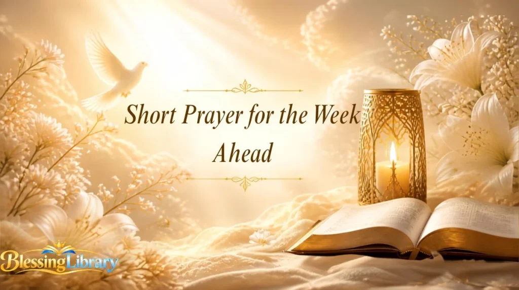 Short Prayer for the Week Ahead