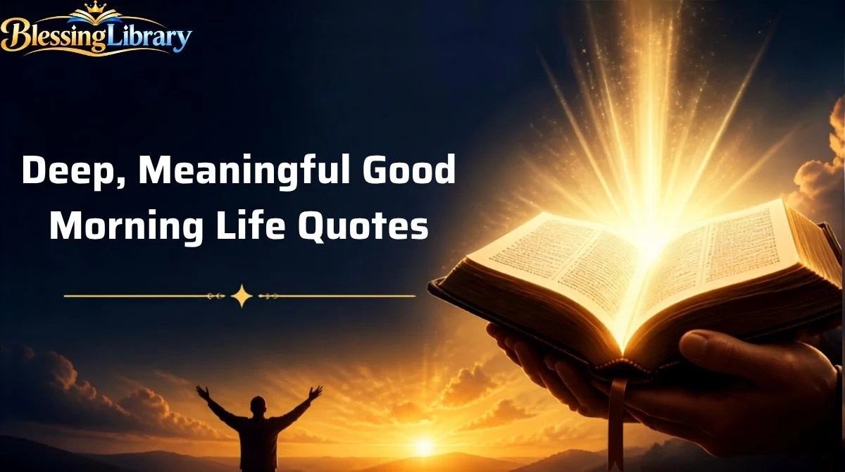 Deep, Meaningful Good Morning Life Quotes