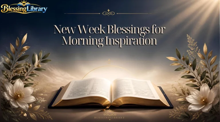 New Week Blessings for Morning Inspiration
